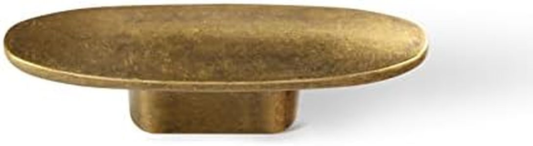 Goo-Ki 6 Pack Antique Brass Knob Hardware - 0.63" (16mm) Hole Antique Bronze Drawer Pulls for Cupboard and Bedside Table, Vintage Brass Cabinet Knobs for Kitchen Dresser Bathroom Closet Wardrobe