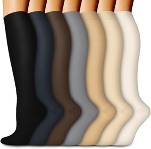 Aoliks Compression Socks for Women & Men，Support Knee High Socks for Pregnancy,Nurses,Flight