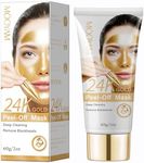 24K Gold Peel-Off Face Mask for Women, Clay Mask, Moisturizing Facial Mask Deep Cleaning,Blackhead Remove Face Mask for All Skin