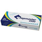 We Can Source It Ltd - Wrapmaster 4500 Kitchen Foil - Aluminium Foil - Foil Wrap - For Catering, Packing, Cooking, Baking, Roasting - Foil Paper - Multipurpose Silver Foil Wrap - 45cm x 90m - Box of 3