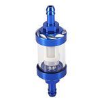 Motoforti Blue Universal Fuel Filters Engine Inline Gas Fuel Line Filter Replacement for Motorcycle ATV Dirt Bike