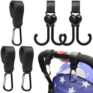 5Piezas Ganchos Carro Bebe Gancho Carro Bebe Mosqueton Carro Bebe Gancho Carrito Bebe Accesorios Carro Bebe Adecuado para Cochecitos de Niños Bicicletas Sillas de Ruedas Coches