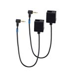 baolongking Female RJ9/RJ22 Headset to Male 2.5mm Plug Headset Adapter(2pcs)