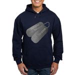 CafePress I Survived Basic Training At Fort Jackson Hoodie (Men's Dark Hooded Sweatshirt Hoodie Navy