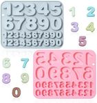 2 Pack Number Silicone Cake Molds 3