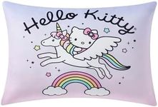 NORTHWEST Kids Reversible Pillow (w/Removeable Shell), 20 in x 30 in, Hello Kitty