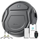 Lefant M210 Pro+ Robot Vacuum Cleaner, 4000Pa Strong Suction, PreciSense Obstacle Avoidance, 200 Mins Runtime, 7.9 cm Thin 28cm Diameter, Self-Charging, Quiet, for Pet Hair and Hard Floors, Dark Grey