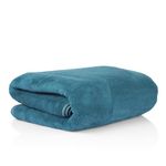 Glivary Microfiber Large Bath Towels Extra Soft Plush & Quick Dry High Absorbency Large Size Towels for Bathing(70 * 140 cm) (Greenish Blue)