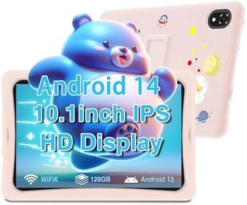 DOOGEE U10 Kid Tablette Enfants Android 14, Tablette 10.1 Pouces IPS HD, Tablettes Tactiles Quad Core 9 Go +128 Go(TF 1 to), Tablet Widevine L1 WiFi6, Matériau en Silicone Alimentaire