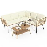 YITAHOME Rattan 4PCS Patio Furnitur