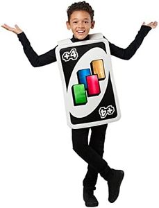 Rubie's Kid's Uno Draw Four Card Tabard Costume, Black, One Size