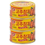 Dongwon Hot Pepper Tuna 100g x 3EA Pacific Ocean Tuna Hot and Spicy Tuna