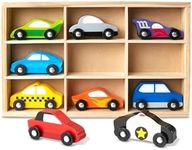 Melissa & Doug Wooden Car Set | Wooden Toy & Trains | Trucks & Vehicles | 3+ | Boy or Girl