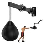 IMAYCC Speed Bag Boxing, Wall Mount Height Adjustable & Fold Speed Balls Boxing, Reflex Bag, Stress Relief Boxing Equipment, Boxing Speed Bag Gifts for Men, Adults Teens and Kids,Fits Home Gym Workout