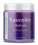 Lavenflo Epsom Salt Infused With Lavender Essential Oil For Bath, Foot, Sleep, Muscle Relief & Refreshing Body (Lavender Bath Salt) (500GM)