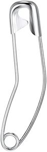 TSHD 100 Pack Curved Safety Pins 1.5 inch Size 2 for Quilting Sewing,Basting Pins