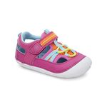 Stride Rite Boy's Girl's Soft Motion Tobias First Walker Shoe, Pink Multi, 5 UK Child