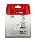 Canon PG-545 + CL-546 BK/C/M/Y Genuine Ink Cartridge Plastic Multipack - PIXMA Printer Compatible