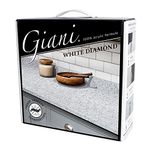 Giani Granite Countertop Paint Kit 2.0-100% Acrylic (White Diamond) FG-G2 WHT DI 54 fluid ounces (combined)