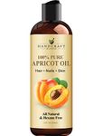 Handcraft Blends Apricot Kernel Oil - 236 ml - 100% Pure and Natural - Premium Grade Carrier Oil - Hair and Body Oil - Massage Oil - Cold-Pressed and Hexane-Free