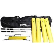 E-Z Airzone - Tennis Target System & Training Aid | Portable & Lightweight | Net Adjusts up to 7 Ft | Quick Set-Up No Tools Needed | Weather-Resistant | Stop Hitting Balls Into the Net | Bag Included