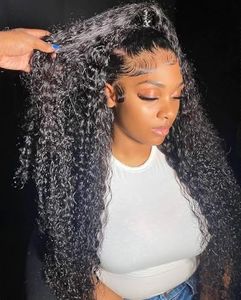 BEEOS Curly 13x4 SKINLIKE Real HD Lace Wig Frontal, 250% Density Pre-Plucked Bleached Knots 0.10mm Ultra-thin Invisible HD Lace Human Hair Wigs 26 Inch