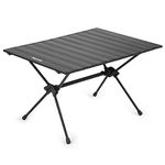 Naturehike Aluminum Alloy Folding Large Outdoor Table Strong Adjustable Collapsible Portable Camping Table with Carry Bag Easy to Set Up and Clean for Hiking Picnics BBQ Fishing Backpack Party Beach