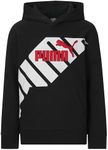 PUMA Boys' Logo Pullover Hoodie, Bl