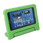 HDE Tab 4 7.0 Case for Kids - Lightweight Childproof Cover Shock Proof Protective Convertible Handle Stand for 7 Inch Samsung Galaxy Tab 4 (Green)