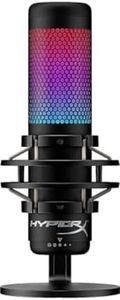 HyperX QuadCast S – RGB USB Condenser Microphone for PC, PS4 and Mac, Anti-Vibration Shock Mount, Four Polar Patterns, Pop Filter, Gain Control, Gaming, Streaming, Podcasts, Twitch, YouTube, Discord