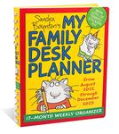 Sandra Boynton's My Family Desk Planner 17-Month 2022-2023 Monthly/Weekly Organizer Calendar