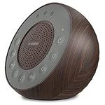 Housbay White Noise Machine with 31 High Fidelity Soothing Sounds, 5W High Power Loud Enough Speaker, Easy Volume Control, Sleep Timer, Sound Machine for Baby, Kids, Adults, Light Sleeper -Wood Grain