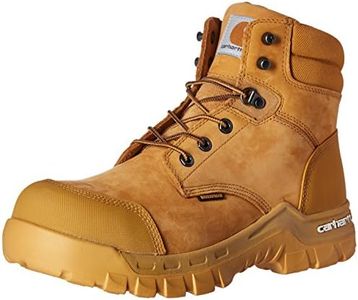 Carhartt Men's 6" Rugged Flex Waterproof Breathable Composite Toe Leather Work Boot, Wheat, 10.5