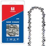 TWOMEM 18 Inch Chainsaw Chain .325’’ LP .05 Inch Gauge fits 18 Inch Bar 72 Drive Links Compatible Replacement Saw Chain H72 for Craftsman, Echo, Husqvarna, McCulloch, Poulan