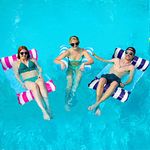 FUNNYTA 3 Pack Water Hammock, 4-in-1 Multi-Portable Water Pool Float Hammock (Saddle, Lounge Chair, Hammock and Drifter) for Adults, Suitable for Travel, Family and Recreation