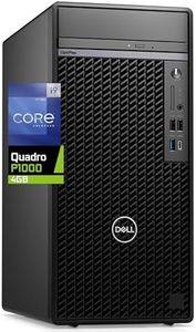 Dell 7010 PLUS Optiplex Desktop Computer, Intel i9-12900K, 64GB RAM, 4TB NVMe PCIe SSD, Nvidia Quadro P1000 4GB Graphics, 4 x Mini-DisplayPort, HDMI, Wi-Fi, BT, USB C, Windows 11 Pro, Black Tower