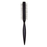 Denman Curling Vented Barrel Round Hair Brush with Nylon Bristles for Fast Drying, Volume and Creating Movement in the Hair, Black, D73