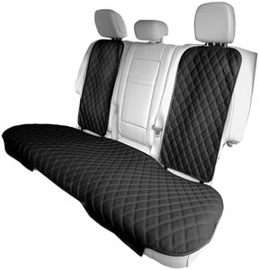 FH Group Universal Faux Leather Seat Protectors - Rear Set for Most Cars, Trucks, SUVs or Vans