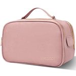 BOOMRICH Toiletry Bag for Women, Travel Makeup Bag, Large Water-Resistant Cosmetic Dopp Kit for Toiletries, Accessories, PINK, 11*7.5*6.5 IN