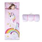 Unicorn Sleeping Bag for Girls,Nap Mat for Kids with Removable Pillow,Warm Toddler Slumber Bag for Bedroom Daycare,Gift for Birthday Christmas