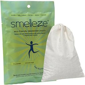 SMELLEZE Reusable Book Smell Removal Deodorizer Pouch - for up to 12 books