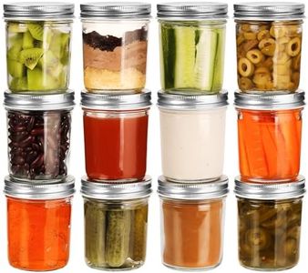 BELLE VOUS 12 Vasetti Vetro Piccoli - Barattoli per Conserve 200 ml - con Coperchio in Metallo - Contenitori per Yogurt Marmellate e Omogeneizzati - per Conservare Alimenti