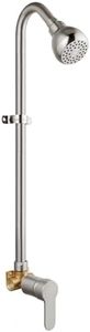 GBBNE Outdoor Shower Kit Fixtures Faucet,Outside Shower with Single Handle for Backyard,Valve Included,Brushed Nickel
