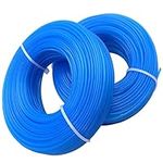 Zeqeey Diameter 1.6mm Total 100m Grass Trimmer Line Nylon Round Rope Grass Weed Trimmer String Line for Park Garden, 50m x 2 Pcs