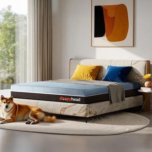 Sleepyhead Laxe Designed by Duroflex - Pincore Latex Mattress with BodyIQ Orthopedic Memory Foam |Medium Firm |10 Years Warranty |3 Zone Support |Washable Cover |6 Inch King Bed Mattress (78x72x6)