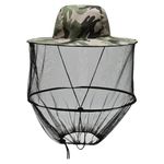 Mosquito Head Net Hat Mosquito Hats with Removable Netting Bee Keeper Hat Anti-Mosquito Fishing Hat Camping Mosquito Hat Protection for Men Women Outdoor Hiking Fishing Camping Climbing (Green)