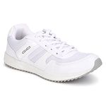 GOLDSTAR Nova White Latest Stylish Casual Sneakers,Lace up Lightweight Shoes for Running, Walking, Gym,Trekking, Hiking & Party Running Shoes for Men