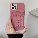 LuxuryKase LK122 Fashion Art Praying Angel Statue Protective Case for iPhone 13 Pro (Silicone | Pink)