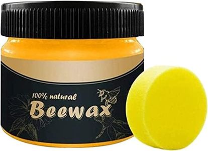 SHREE VALLV Wood Seasoning Bee Wax With Spounges | Natural Beeswax Polish Wood Furniture Polish & Cleaner For Wood Doors, Table, Chair, Cabinet, Floor for Furniture to Beautify & Protect. (PACK OF 1)