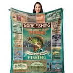 Yesbird Fishing Gifts for Men, Fishing Gifts, Best Gifts for Fisherman, Gifts for Men Who Love Fishing, Fishing Stuff, Funny Fishing Gifts for Boy/Dad/Women, Fishing Blanket 150x130CM